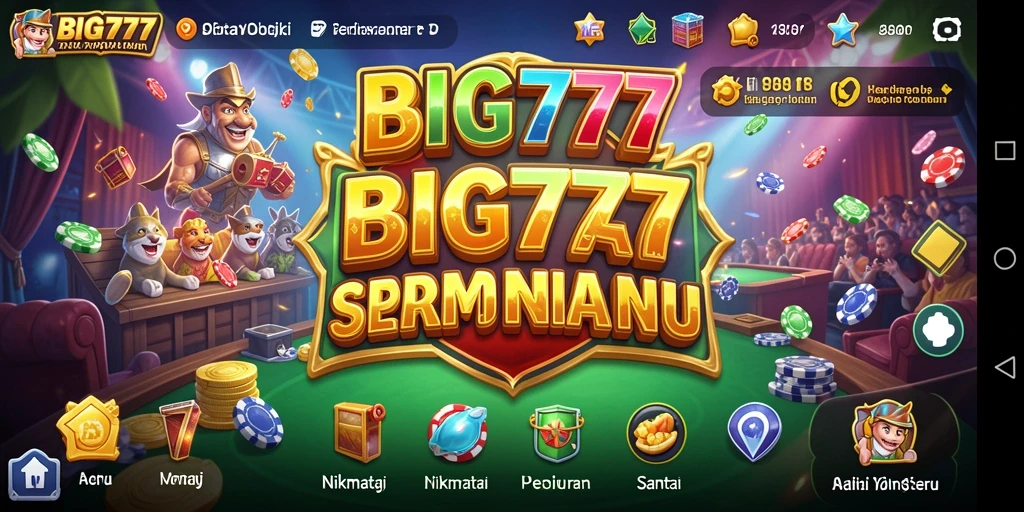 Tampilan gameplay seru dan penuh warna dari BIG777.
