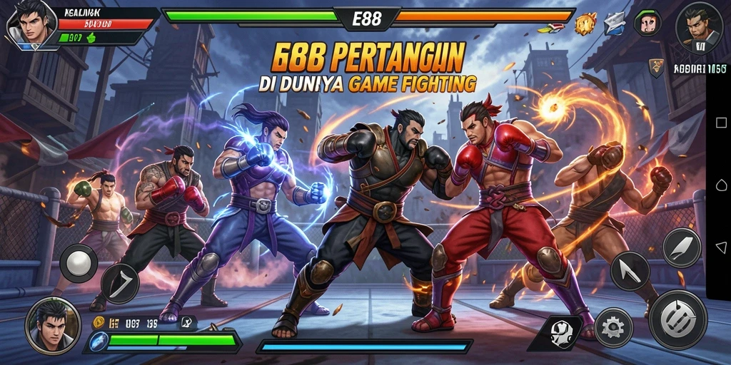 Tampilan gameplay E88 dengan aksi pertarungan yang mendebarkan.