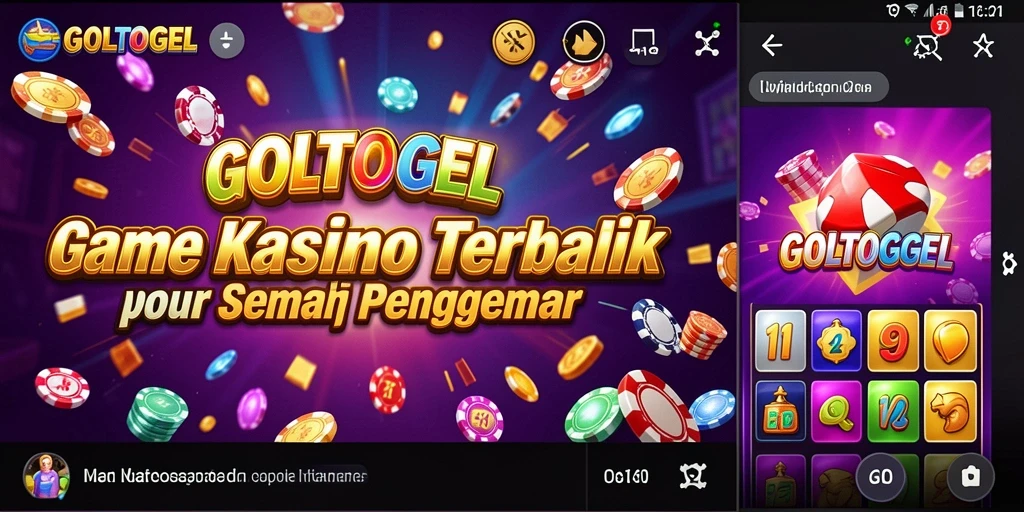 Tampilan gameplay GOLTOGEL yang seru dan mengasyikkan.