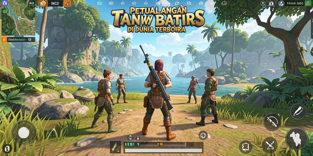 Tampilan interaksi karakter dalam gameplay Open World IN22.