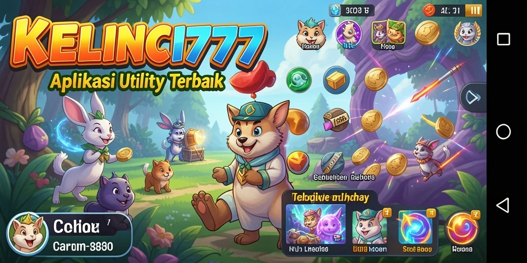 Tampilan antarmuka pengguna KELINCI777 yang intuitif dan fungsional.