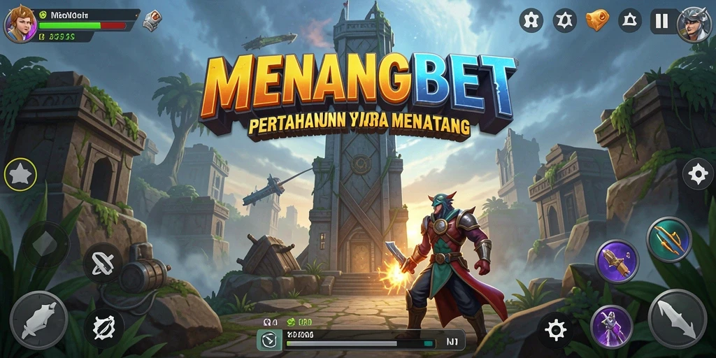 Gameplay MENANGBET yang seru dan menantang dalam Tower Defense.