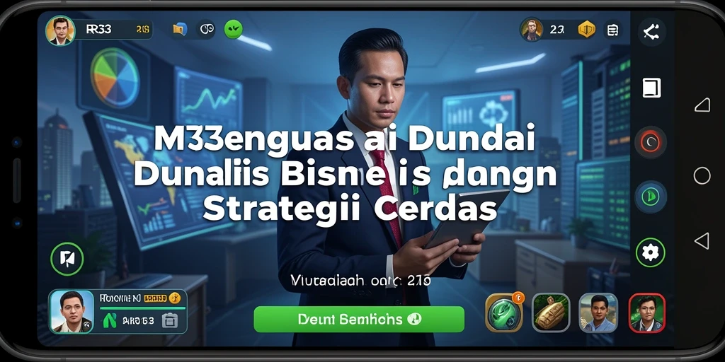 Tangkapan layar gameplay <strong>RR33</strong> menampilkan manajemen bisnis yang mendebarkan.